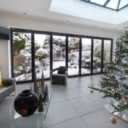 240"x80" Custom Energy Efficient Aluminum Bifold Door