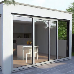 96"x80" Custom Energy Efficient Aluminum Sliding Doors