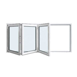 60"x48" Custom Energy-Efficient Aluminum Bifold Window