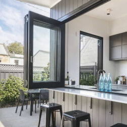 60"x60" Custom Energy-Efficient Aluminum Bifold Window